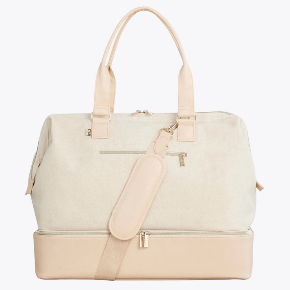 🙅🏻‍♀️SOLD🙅🏻‍♀️❗️on 〽️ Pre-loved BEIS Weekender in Beige